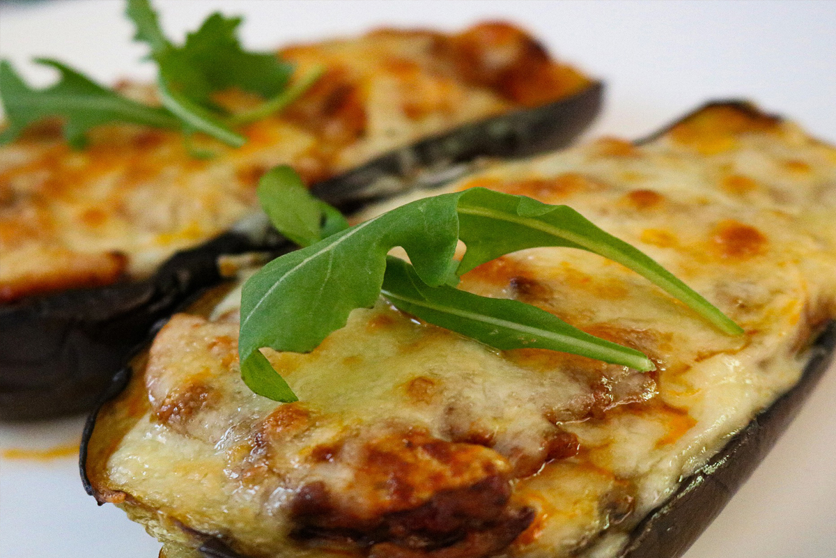 Aubergine überbacken